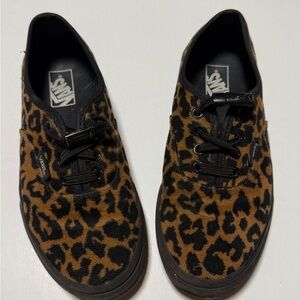 Vans Animal Print Sneakers with Black Accents
